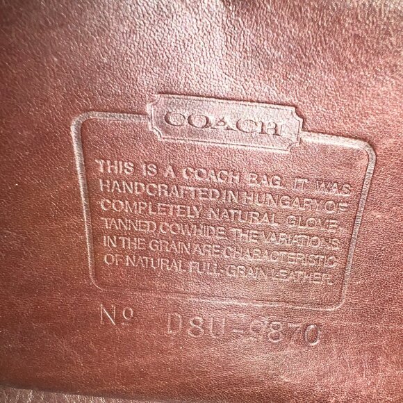 Vintage Coach 5181 Colebrooke Briefcase in Mahogany Leather style 5181 - Picture 12 of 12
